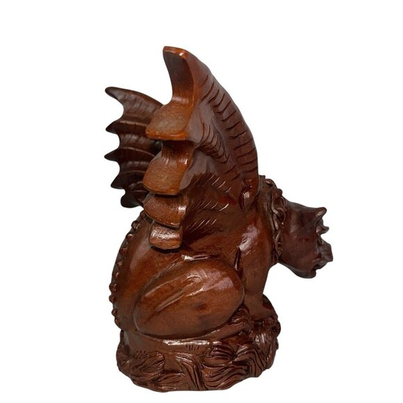Vintage Gargoyle Figure Winged Dog 1996 Red Mill Statue Figurine Halloween - Picture 7 of 9
